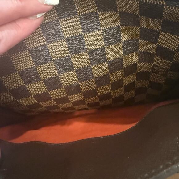 Authentic Louis Vuitton Damier Ebene Triana Leather Handbag VI0094 w/COA - Picture 11 of 16